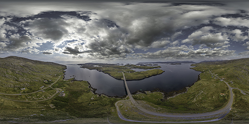 Isle of Scalpay Aerial panorama